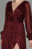 Long Burgundy Evening Dress ABU2905