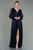 Long Navy Blue Evening Dress ABU2905