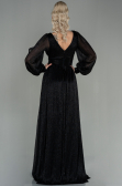 Long Black Evening Dress ABU2905