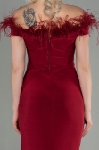 Long Burgundy Evening Dress ABU2906