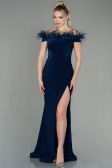 Long Navy Blue Evening Dress ABU2906