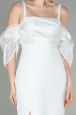 Long White Invitation Dress ABU2911