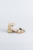 Gold Mirror Kids Shoe SE768