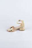 Gold Mirror Kids Shoe SE768