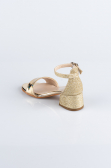 Gold Mirror Kids Shoe SE768