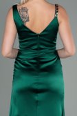 Long Emerald Green Satin Evening Dress ABU2771