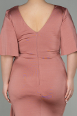 Onion Skin Long Plus Size Evening Dress ABU2441