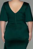 Long Emerald Green Plus Size Evening Dress ABU2441