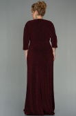 Long Burgundy Plus Size Evening Dress ABU2922