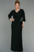 Long Emerald Green Plus Size Evening Dress ABU2922