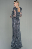 Long Anthracite Mermaid Prom Dress ABU2938