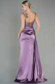 Lavender Long Satin Evening Dress ABU2130
