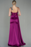 Fuchsia Long Satin Evening Dress ABU2130