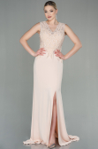 Long Beige Evening Dress ABU2950