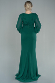 Long Emerald Green Chiffon Evening Dress ABU2818