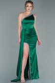 Long Emerald Green Satin Evening Dress ABU2386