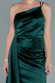 Short Emerald Green Satin Invitation Dress ABK1658