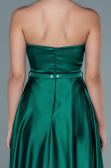 Midi Emerald Green Satin Evening Dress ABK1508