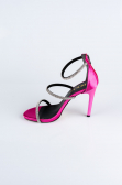 Fuchsia Satin Evening Shoe AB2001