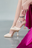 Mink Satin Evening Shoe AB1086