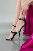 Black Satin Evening Shoe ABS1915