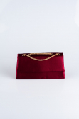 Cherry Colored Satin Night Bag SH818