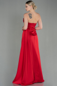 Long Red Satin Prom Gown ABU2965
