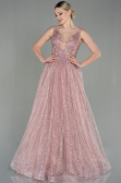 Powder Color Long Evening Dress ABU2131