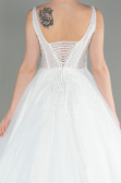 White Wedding Dress ABG007