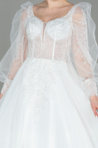 White Wedding Dress ABG012