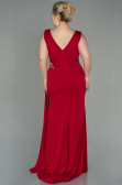 Long Red Plus Size Evening Dress ABU2934