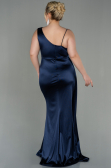 Long Navy Blue Plus Size Evening Dress ABU2932