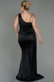 Long Black Plus Size Evening Dress ABU2932
