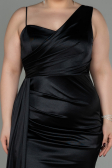Long Black Plus Size Evening Dress ABU2932