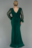 Long Emerald Green Oversized Evening Dress ABU2976