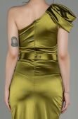 Long Pistachio Green Evening Dress ABU2982