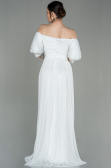 Long White Evening Dress ABU2983