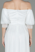 Long White Evening Dress ABU2983