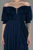 Long Navy Blue Evening Dress ABU2983