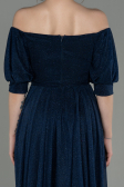 Long Navy Blue Evening Dress ABU2983