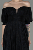 Long Black Evening Dress ABU2983