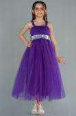Long Purple Girl Dress ABU3031