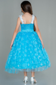 Long Blue Girl Dress ABU3028