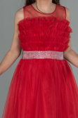 Long Red Girl Dress ABU3032