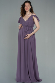Long Rose Pregnancy Evening Dress ABU756