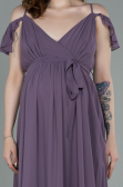 Long Rose Pregnancy Evening Dress ABU756
