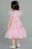 Midi Powder Color Scaly Girl Dress ABK1718