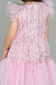 Midi Powder Color Scaly Girl Dress ABK1718