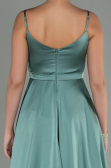 Long Turquoise Satin Evening Dress ABU1601