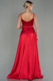 Long Red Satin Evening Dress ABU1601